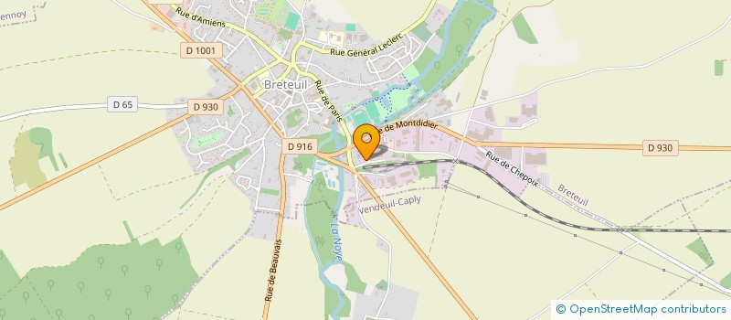 localisation de l'entreprise DT CONTROLE  BRETEUIL