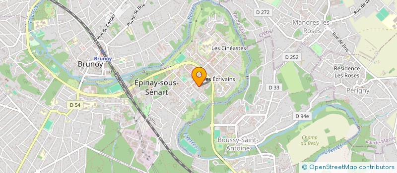 localisation de l'entreprise DT COUVERTURE à EPINAY-SOUS-SENART