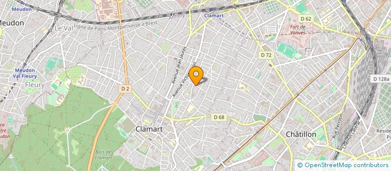 localisation de l'entreprise DT CREATION à CLAMART