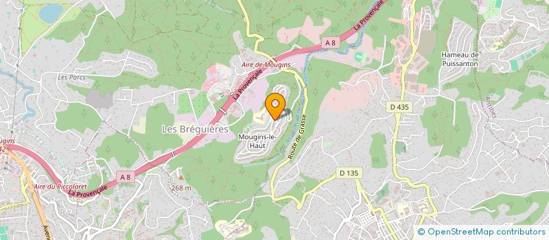 localisation de l'entreprise DT ELEC à MOUGINS