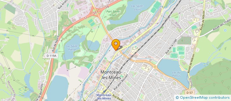 localisation de l'entreprise DT ENTREPRISE  MONTCEAU-LES-MINES