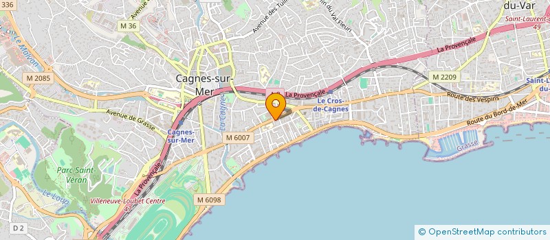 localisation de l'entreprise DT ENTREPRISE GENERALE DU BATIEMNT à CAGNES-SUR-MER