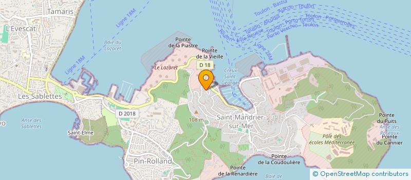 localisation de l'entreprise DT EVOLUTION PLUS  SAINT-MANDRIER-SUR-MER