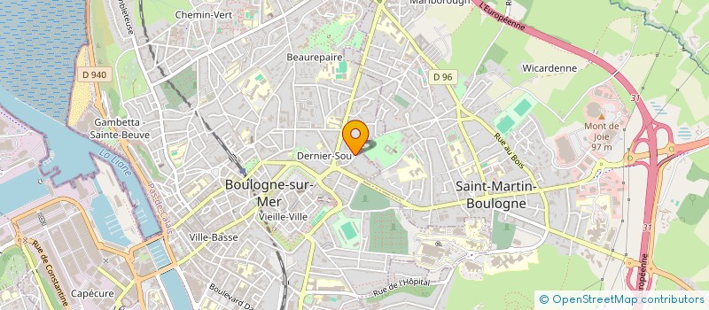 localisation de l'entreprise DT IMMO à BOULOGNE-SUR-MER