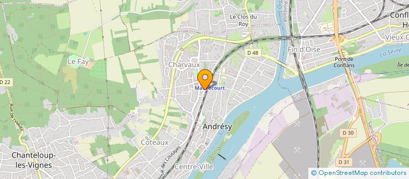 localisation de l'entreprise DT IMMOBILIER  ANDRESY