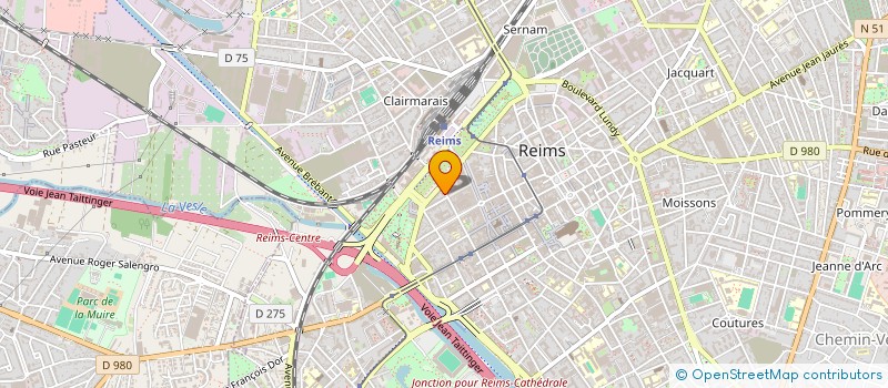 localisation de l'entreprise DT INTERIM à REIMS