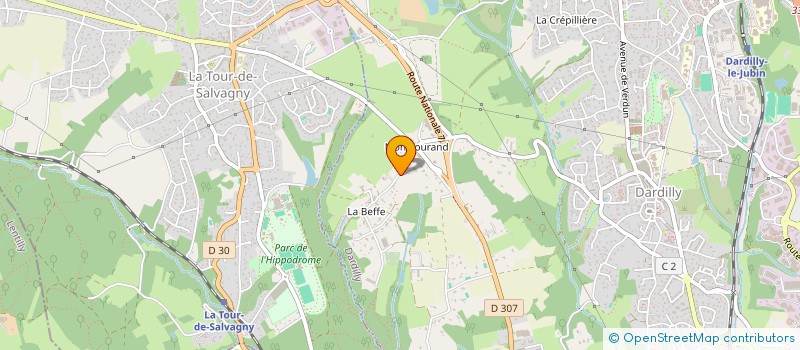 localisation de l'entreprise DT INVEST  DARDILLY