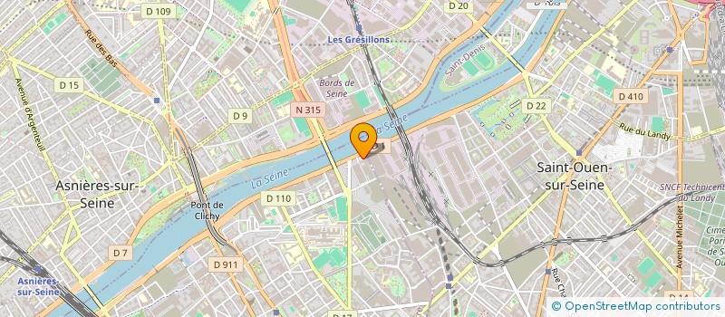 localisation de l'entreprise DT INVEST à CLICHY