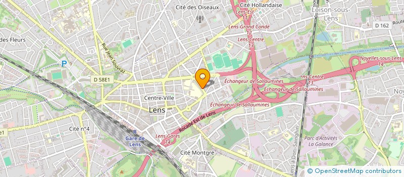 localisation de l'entreprise DT ISOLATION PLATRERIE  LENS