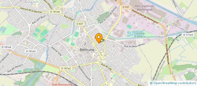 localisation de l'entreprise DT LIFE  BETHUNE