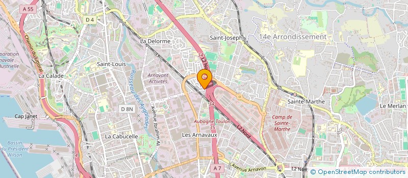 localisation de l'entreprise DT LOGISTIQUE  MARSEILLE