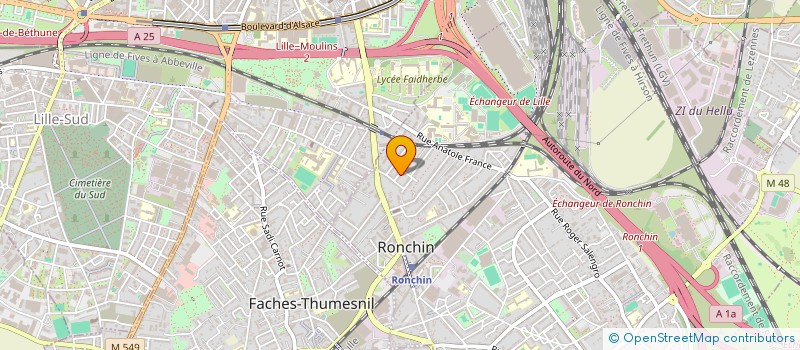 localisation de l'entreprise DT-LP  RONCHIN