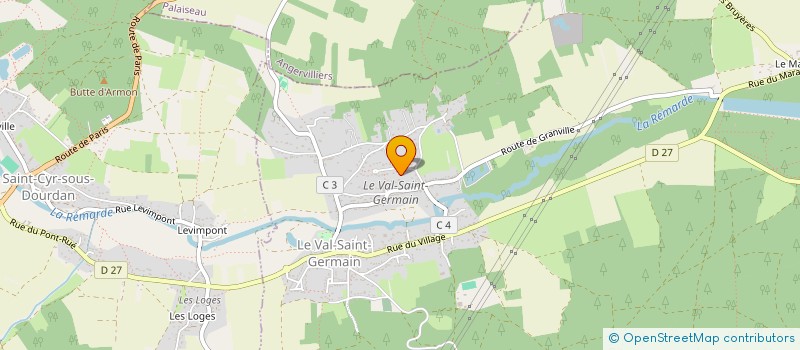 localisation de l'entreprise DT MACONNERIE  LE VAL-SAINT-GERMAIN