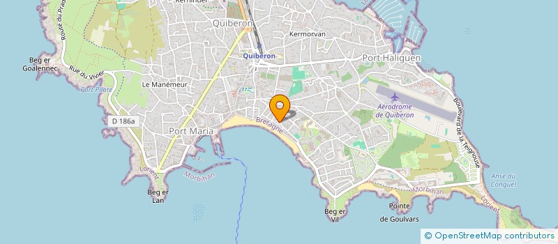 localisation de l'entreprise DT MENUISIER AGENCEUR à QUIBERON