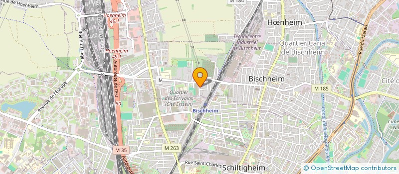 localisation de l'entreprise DT PEINTURE  BISCHHEIM