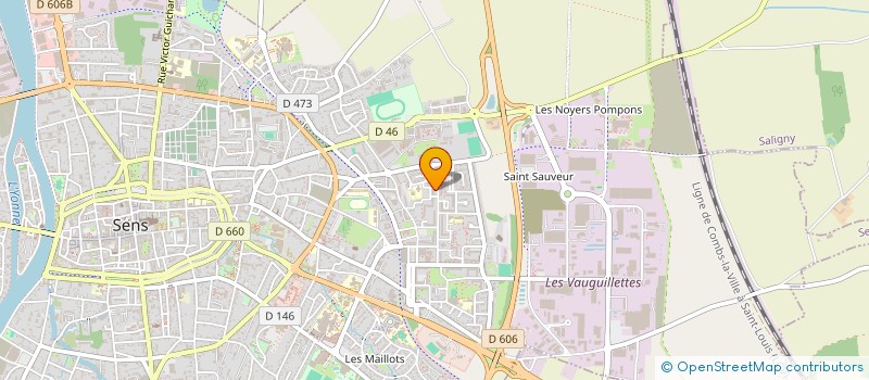 localisation de l'entreprise DT PRODUCTION  SENS