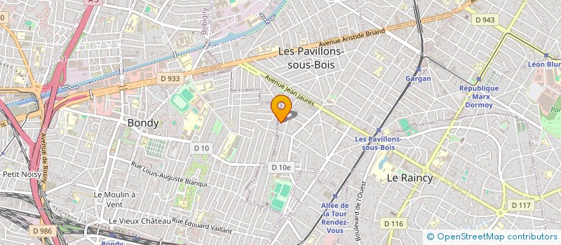 localisation de l'entreprise DT TECHPROS à LES PAVILLONS-SOUS-BOIS