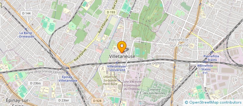 localisation de l'entreprise DT TRANSPORTS à VILLETANEUSE