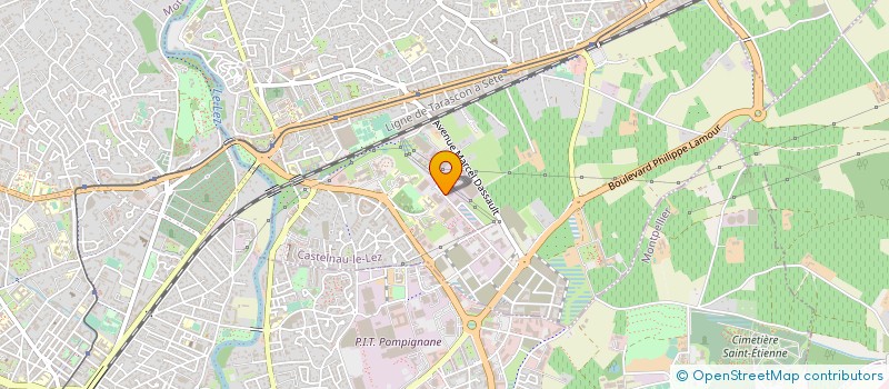 localisation de l'entreprise DT2 SANTE à CASTELNAU-LE-LEZ