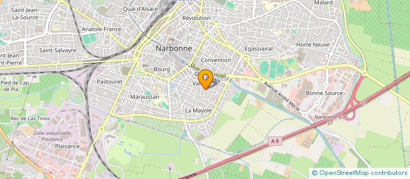 localisation de l'entreprise DT2G  NARBONNE