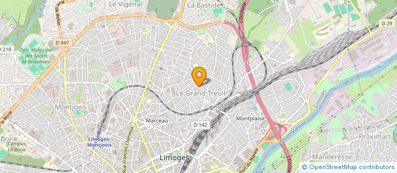 localisation de l'entreprise DT2M à LIMOGES