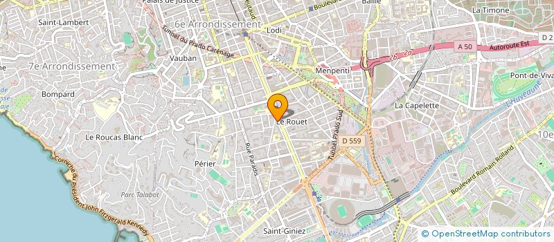 localisation de l'entreprise DTA  MARSEILLE