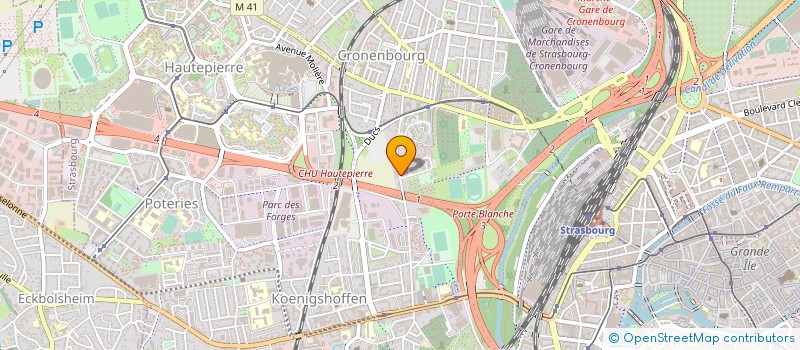 localisation de l'entreprise DTA à STRASBOURG