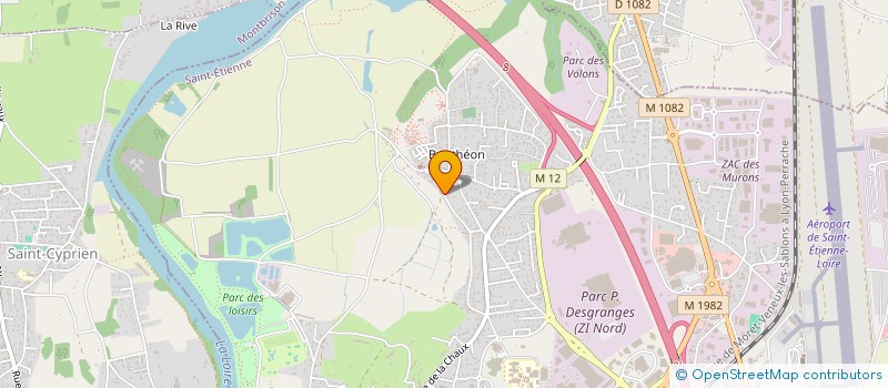 localisation de l'entreprise DTA IMMO  ANDREZIEUX-BOUTHEON