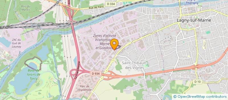 localisation de l'entreprise DTA INVEST à LAGNY-SUR-MARNE