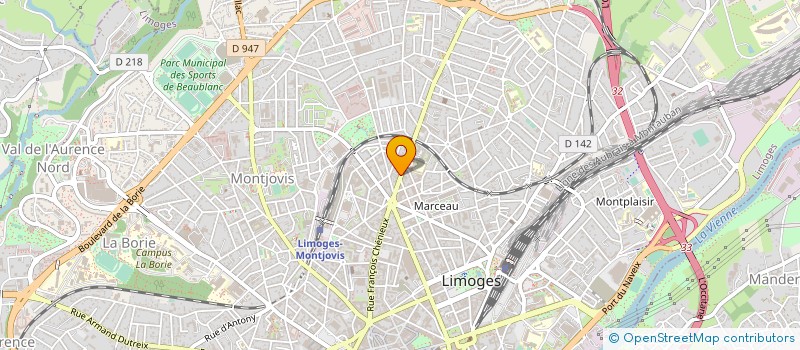 localisation de l'entreprise DTALENTS FORMATIONS à LIMOGES