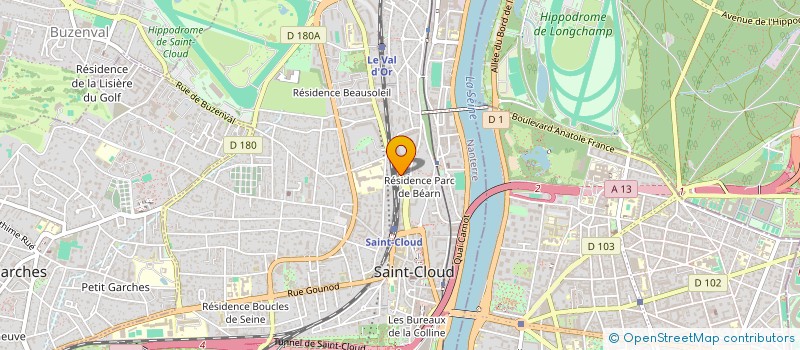 localisation de l'entreprise DTB à SAINT-CLOUD