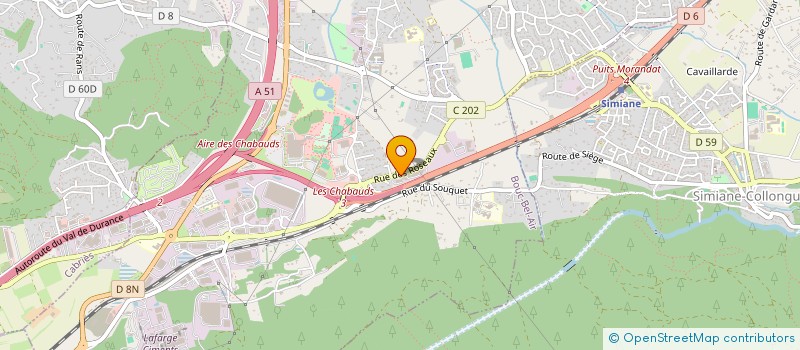 localisation de l'entreprise DTB à BOUC-BEL-AIR