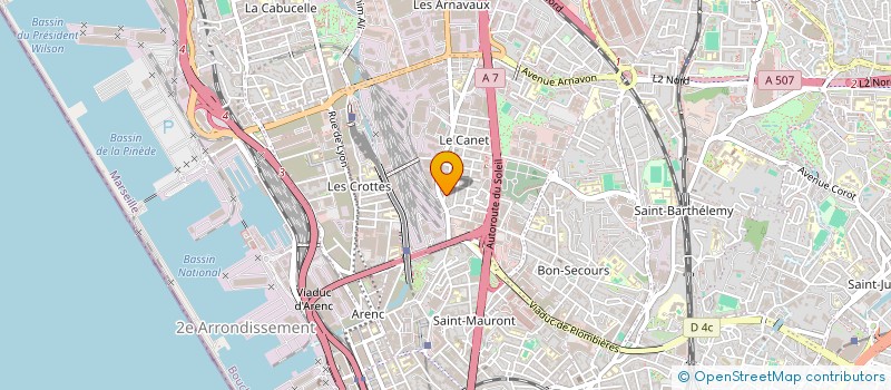 localisation de l'entreprise DTB CONSTRUCTION  MARSEILLE