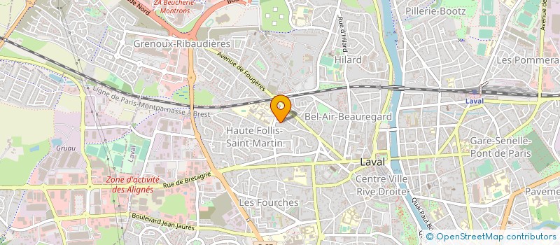localisation de l'entreprise DTB & FLYING CAT à LAVAL