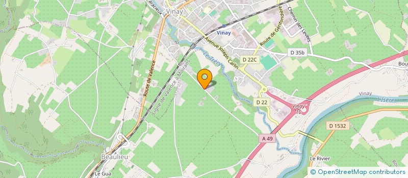 localisation de l'entreprise DTB INVEST à BEAULIEU