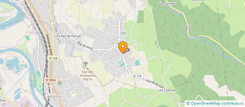 localisation de l'entreprise DTBG à LE VERNET