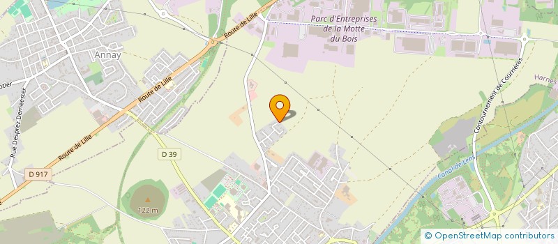 localisation de l'entreprise DTC  HARNES