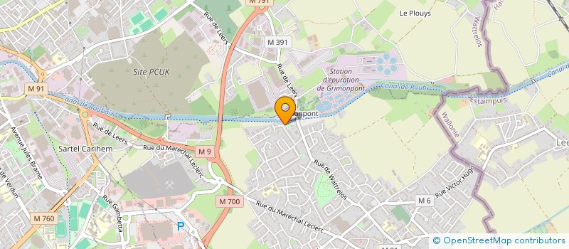 localisation de l'entreprise DTC  LEERS