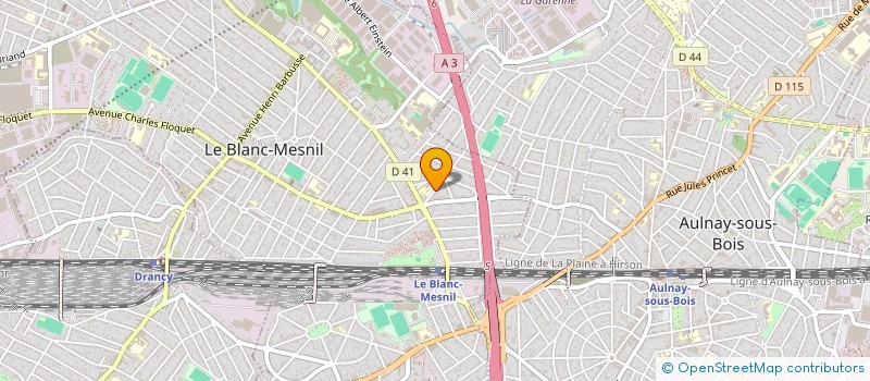 localisation de l'entreprise DTC BU  LE BLANC-MESNIL