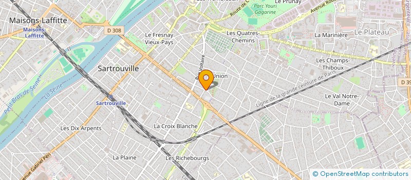 localisation de l'entreprise DTCM à SARTROUVILLE