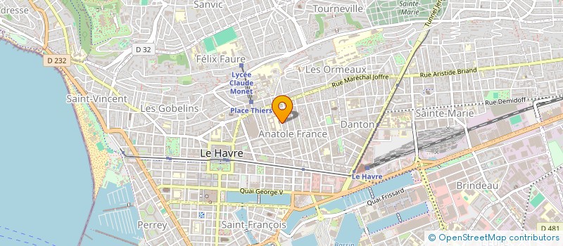 localisation de l'entreprise DTCSA  LE HAVRE