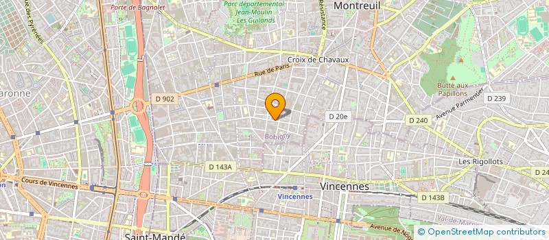 localisation de l'entreprise DTDESCOURIERESFAMILY  MONTREUIL