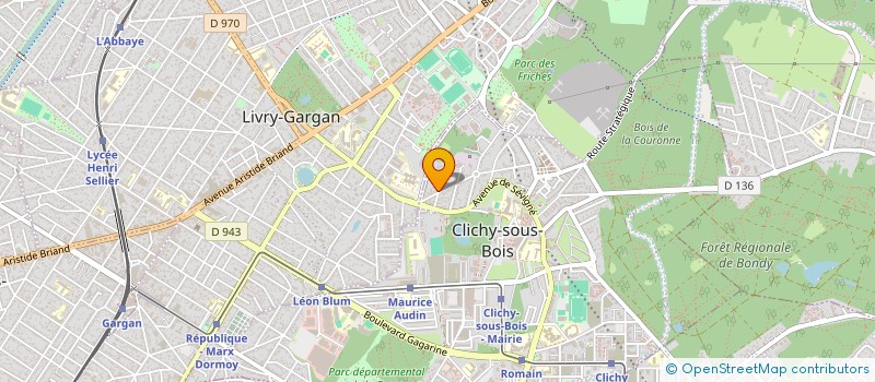 localisation de l'entreprise DTE à CLICHY-SOUS-BOIS
