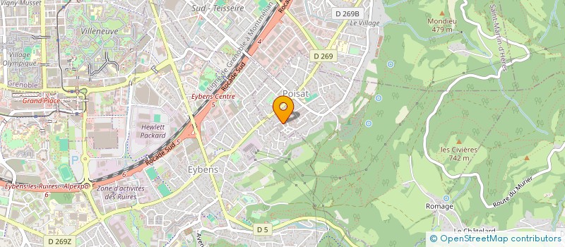 localisation de l'entreprise DTE INGENIERIE  ECHIROLLES