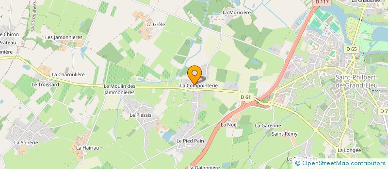 localisation de l'entreprise DTEC  SAINT-PHILBERT-DE-GRAND-LIEU