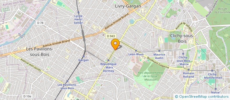 localisation de l'entreprise DTF TRANSPORT à LIVRY-GARGAN