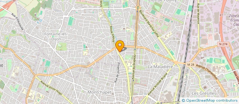 localisation de l'entreprise DTF21 à DIJON