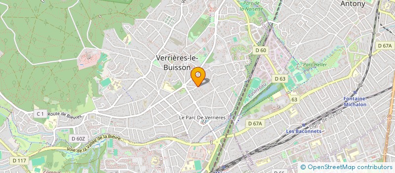 localisation de l'entreprise DTFM à VERRIERES-LE-BUISSON