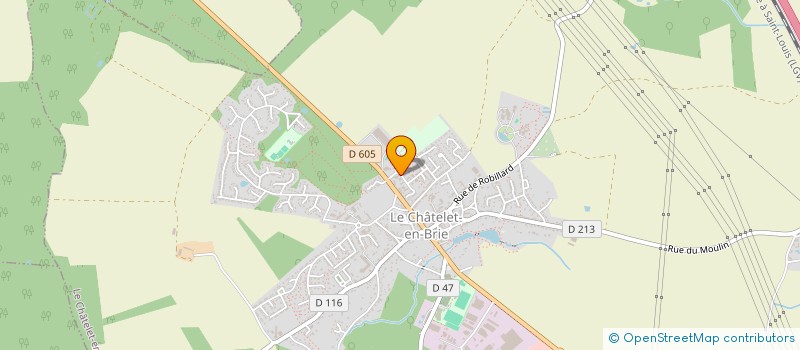 localisation de l'entreprise DTGE - DEVELOPPEMENT TERRITOIRE GEOMETRE EXPERT à LE CHATELET-EN-BRIE