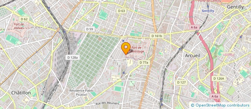 localisation de l'entreprise DTGM  ARCUEIL